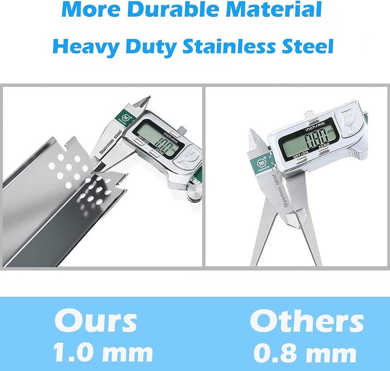 Utheer Grill Replacement Parts for Nexgrill 4 Burner 720-0830H 720-0783E 720-0888 720-0888N, Nexgrill Replacement Parts 4 Burner Included 4 Grill Burner Tube, 4 Heat Plates Shield Tent, 4 Ignitors - Image 4